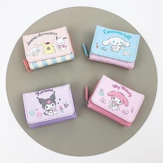 サンリオ クロミ ミニ財布 ウォレット コンパクト パープル サンリオ クロミ ミニ財布 ウォレット コンパクト パープル