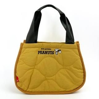 スヌーピー キルト ミニトートバッグ PEANUTS イエロー ルートート(PWD)