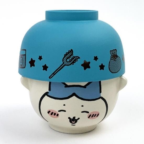 ちいかわ ハチワレ 汁椀茶碗セット 食器 ギフト 日本製 ブルー ちいかわ ハチワレ 汁椀茶碗セット 食器 ギフト 日本製 ブルー