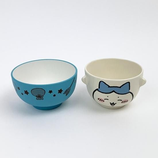 ちいかわ ハチワレ 汁椀茶碗セット 食器 ギフト 日本製 ブルー ちいかわ ハチワレ 汁椀茶碗セット 食器 ギフト 日本製 ブルー