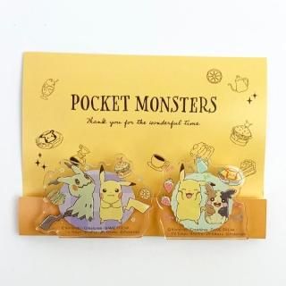 ポケモン ピカチュウ ミミッキュ モルペコ アクリルクリップ クリップ 文具