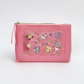 ポケモン ピカチュウシリコンウィンドポーチ ポーチ 小物入れ ポケピース  ＰＫ ピンク