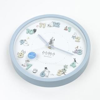 ムーミン アイコンウォールクロック  ホワイトブルー