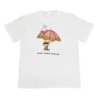 ミッフィー miffy T シャツ かさ MIFFY MEETS MARUKO ホワイト M