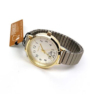 スヌーピー パールジャバラウォッチ グレー 腕時計 グレー日本製