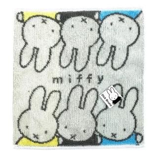 ミッフィー miffy ミニタオル トリオ GY グレー 25×25 西川