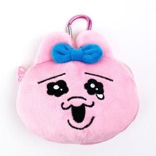 <img class='new_mark_img1' src='https://img.shop-pro.jp/img/new/icons55.gif' style='border:none;display:inline;margin:0px;padding:0px;width:auto;' />おぱんちゅうさぎ カラビナ付きぬいぐるみファスナーマスコット なみだ チャーム ピンク