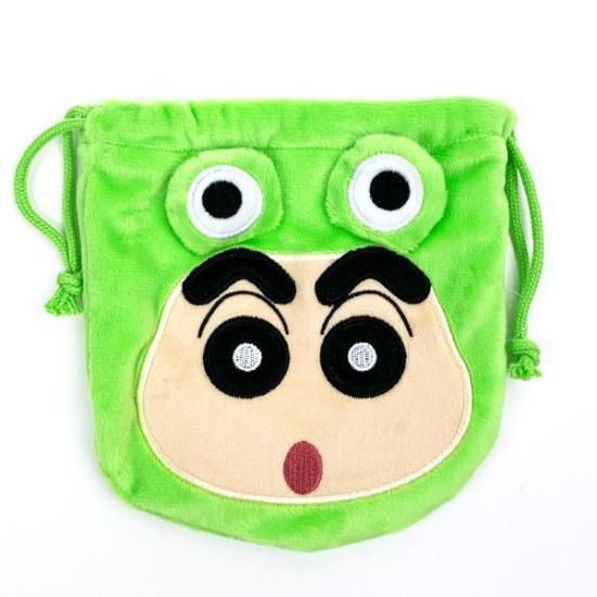 babythree ぬいぐるみ巾着 小物入れ 薄いグリーン 緑 babythree ぬいぐるみ巾着 小物入れ 薄いグリーン 緑