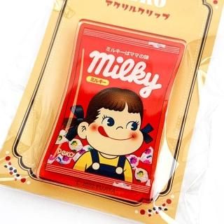 <img class='new_mark_img1' src='https://img.shop-pro.jp/img/new/icons15.gif' style='border:none;display:inline;margin:0px;padding:0px;width:auto;' />ペコちゃん 不二家 アクリルクリップ ミルキーペコ 文房具 日本製  