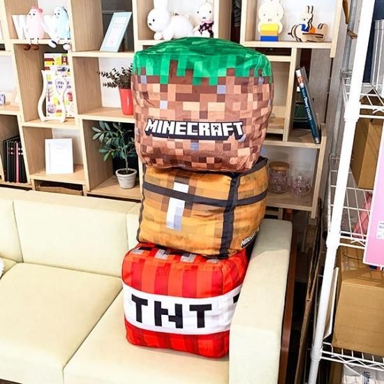 マインクラフト Minecraft ブロッククッション 草ブロック