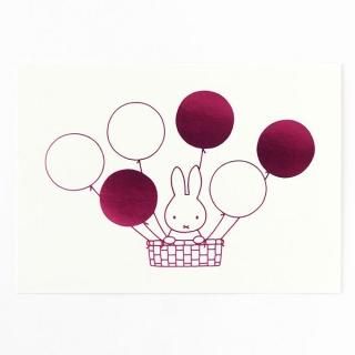 ミッフィー miffy ポストカード（flying） GREEN FLASH