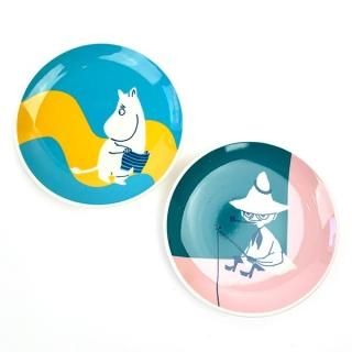 店内セール開催中!10％オフ対象商品! ムーミン MOOMIN ペア13プレート（ムーミン・スナフキン） ハーフカラー 食器 キッチン ランチ