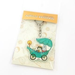 ミッフィー miffy meets maruko アクリルキーホルダー 乳母車柄 グリーン