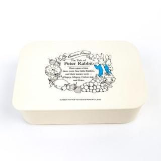 店内セール開催中!30％オフ対象商品! ピーターラビット 塗り ランチボックス 紺 弁当箱 ランチ 学校 オフィス塗りランチボックス