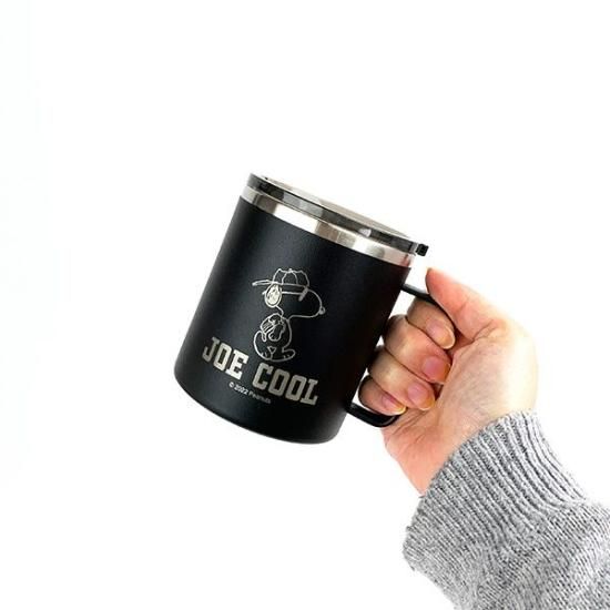 スヌーピー 蓋つき ステンレスマグ L ジョー・クール スヌーピー 蓋つき ステンレスマグ L ジョー・クール