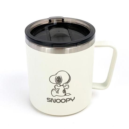 スヌーピー 蓋つき ステンレスマグ L BACK マグカップ
