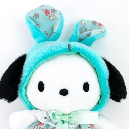 サンリオ ポチャッコ フラワーバニー マスコット ぬいぐるみ サンリオ ポチャッコ フラワーバニー マスコット ぬいぐるみ