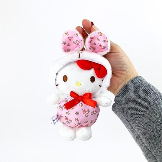 サンリオ ハローキティ フラワーバニー マスコット ぬいぐるみ サンリオ ハローキティ フラワーバニー マスコット ぬいぐるみ