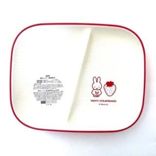ミッフィー miffy スクエアプレート ストロベリーシリーズ 食器 ホワイト レッド