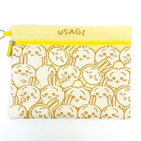 ちいかわ 3連 ポーチ ぎゅぎゅっと うさぎ 小物入れ 学校 オフィス