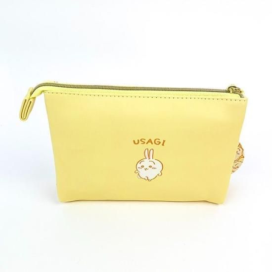 ちいかわ 3ポケット ポーチ ぎゅぎゅっと うさぎ 小物入れ 学校