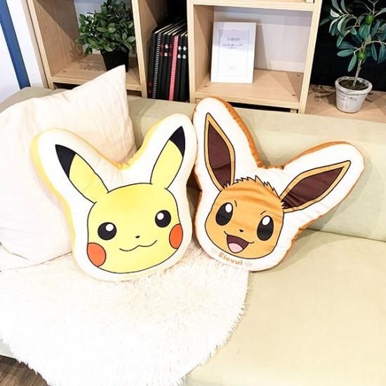 イーブイ　クッション ポケットモンスター イーブイ もちもちフェイスクッション インテリア
