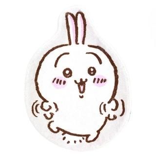 ちいかわ うさぎ ダイカットマット インテリア クリーム