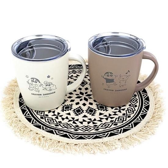 クレヨンしんちゃん ふた付きステンレスマグ パジャマしんちゃん ランチ WH