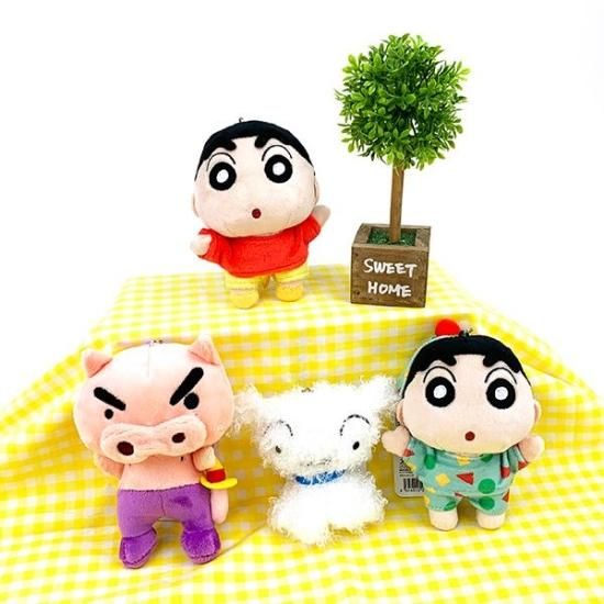 クレヨンしんちゃん 刺繍チャーム付きぬいぐるみキーリング クレヨンしんちゃん 刺繍チャーム付きぬいぐるみキーリング