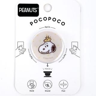 スヌーピー POCOPOCO スヌーピー＆ウッドストック スマホグリップ スタンド スマホ PEANUTS