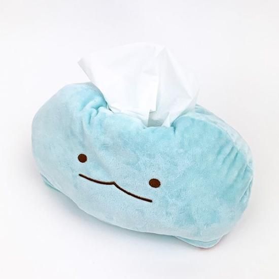 すみっコぐらし フェイスティッシュカバー(とかげ) ライトブルー
