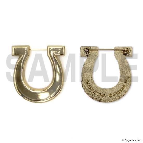 ウマ娘 駿川たづなの蹄鉄型 ピンズ アクセサリー