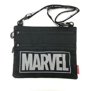 アメコミ マーベル MARVEL サコッシュ ショルダーバッグ ブラック グッズ  (MCOR)(MCD)(PWD)