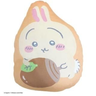 ちいかわ うさぎ ダイカット クッション ベージュ インテリア 抱きまくら