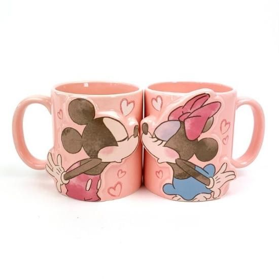 ディズニー ペアマグカップ (ミッキー&ミニー) ピンク Disney ディズニー ペアマグカップ (ミッキー&ミニー) ピンク Disney