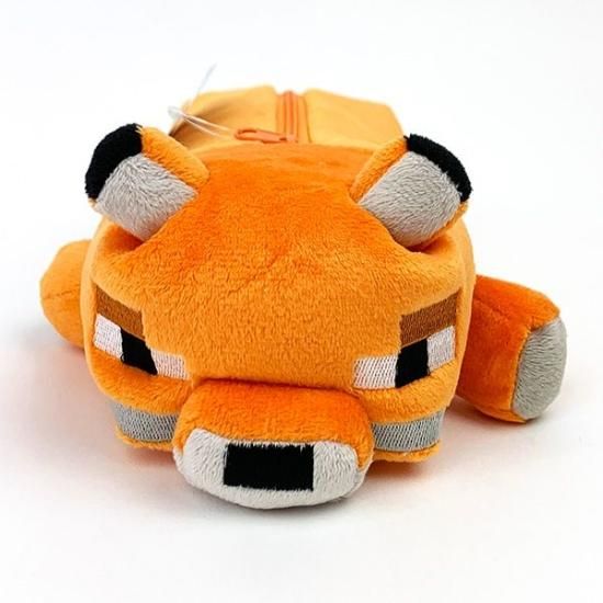 マインクラフト ペンポーチ キツネ 寝そべり ぬいぐるみ ペンケース