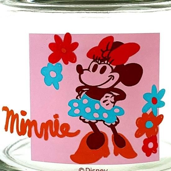 ディズニー レトロ瓶 ミニーマウス キャンディーポット クリア