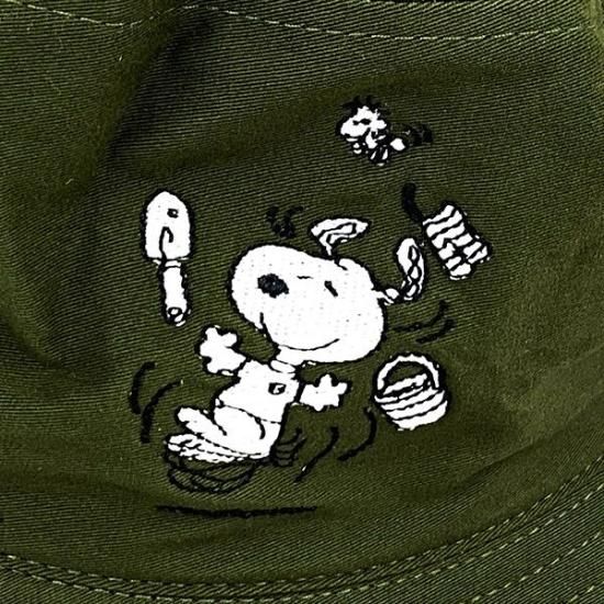 スヌーピー ベーシックハット PEANUTS 帽子 カーキ