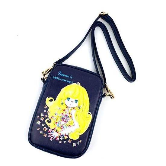 水森亜土 亜土ちゃん 2WAY ミニショルダー サムワン ネイビー