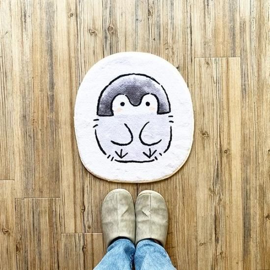 コウペンちゃん ダイカットマット インテリア ベージュ
