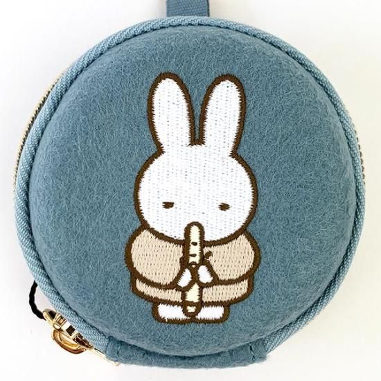 ミッフィー miffy コインケース (ブルー) 小物入れ ミニポーチ