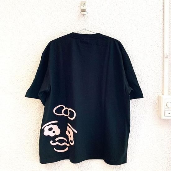 おぱんちゅうさぎ BIG Tシャツ アップ ブラック 部屋着