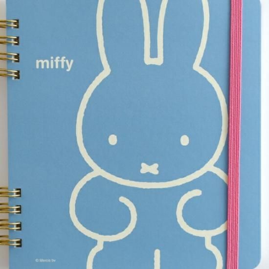 ミッフィー miffy リングノート・スクエア 文房具 メモ帳 ブルー