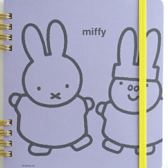 ミッフィー miffy リングノート・スクエア 文房具 メモ帳 ブルー
