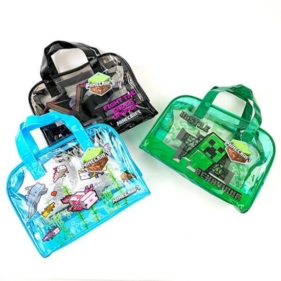 マインクラフト Minecraft ビニールトート 水中 トートバッグ サマー マインクラフト Minecraft ビニールトート 水中 トートバッグ サマー