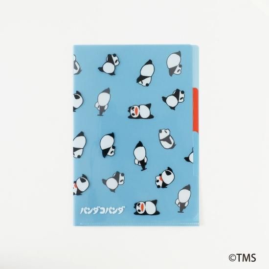 パンダ　ミニクリアファイル　他 クリアファイル｜3ポケットクリアホルダー＜A5スリム＞ フラップ
