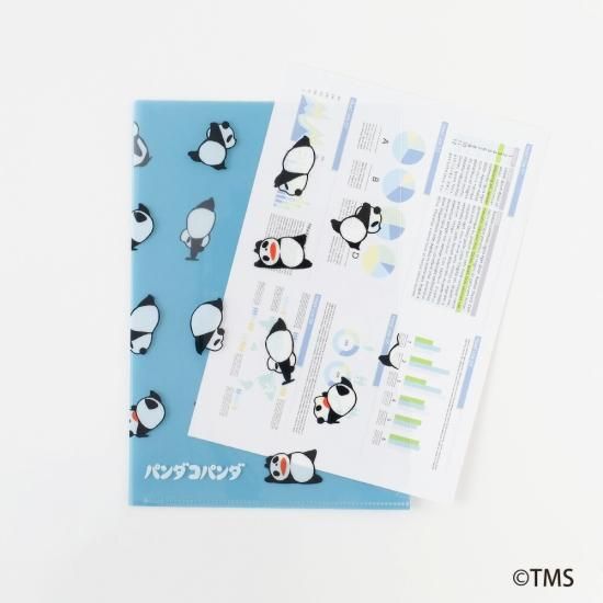 パンダ　ミニクリアファイル　他 パンダコパンダ A5ポケットクリアファイル (ころころ