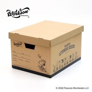 スヌーピー スローイングボックス（ナチュラル） 収納BOX PEANUTS WSP