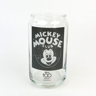ディズニー100周年 ミッキークラブ 缶型グラス コップ Disney 日本製