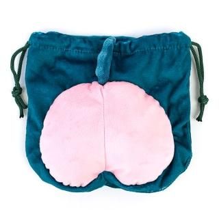 クレヨンしんちゃん ぬいぐるみ巾着 怪獣シリマルダシ 巾着袋 小物入れ グリーン